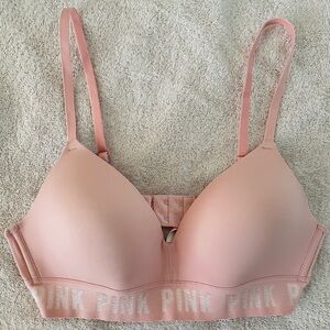 PINK - Wireless 34B T-Shirt Bra, Pink Color